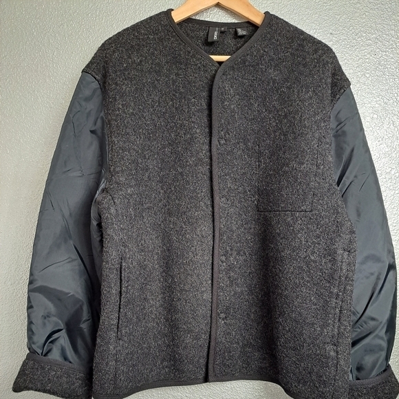 NWT DKNY Pure 100% Wool Jacket/Coat Insert With Hidden Snaps Size M - Picture 8 of 10